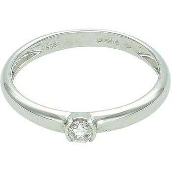 Złoty pierścionek 585 z brylantem 0,14 ct – rozmiar 18  DIAMENT.jpg